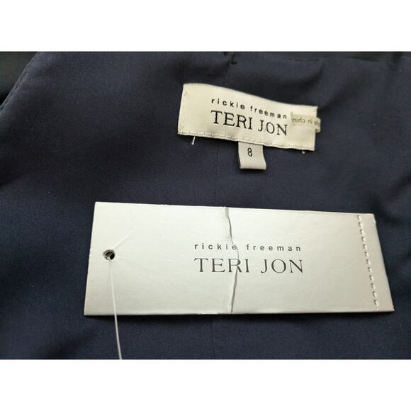 NWT Sz 8 Teri Jon by Rickie Freeman $1050 Formal Dress Mother of Bride Prom - Picture 6 of 7